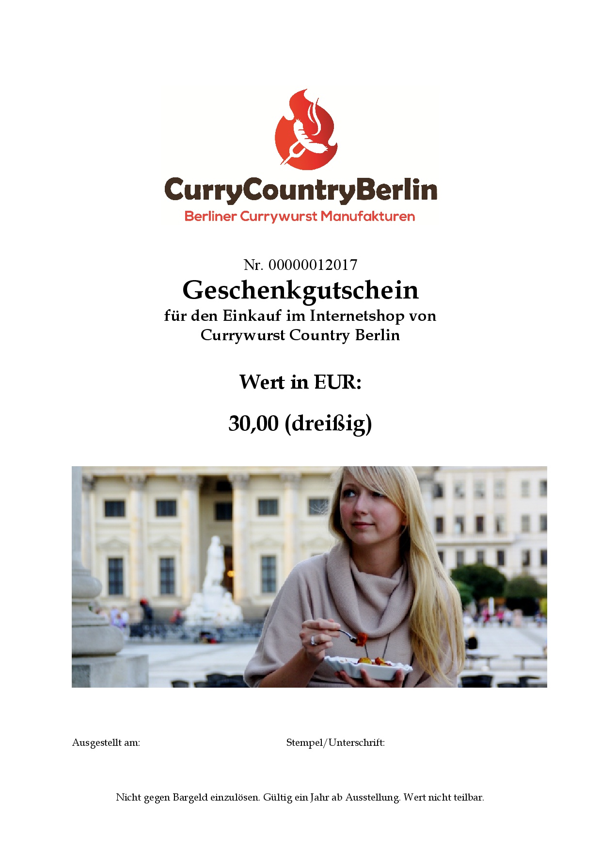 Curry Gutschein -30 EUR-