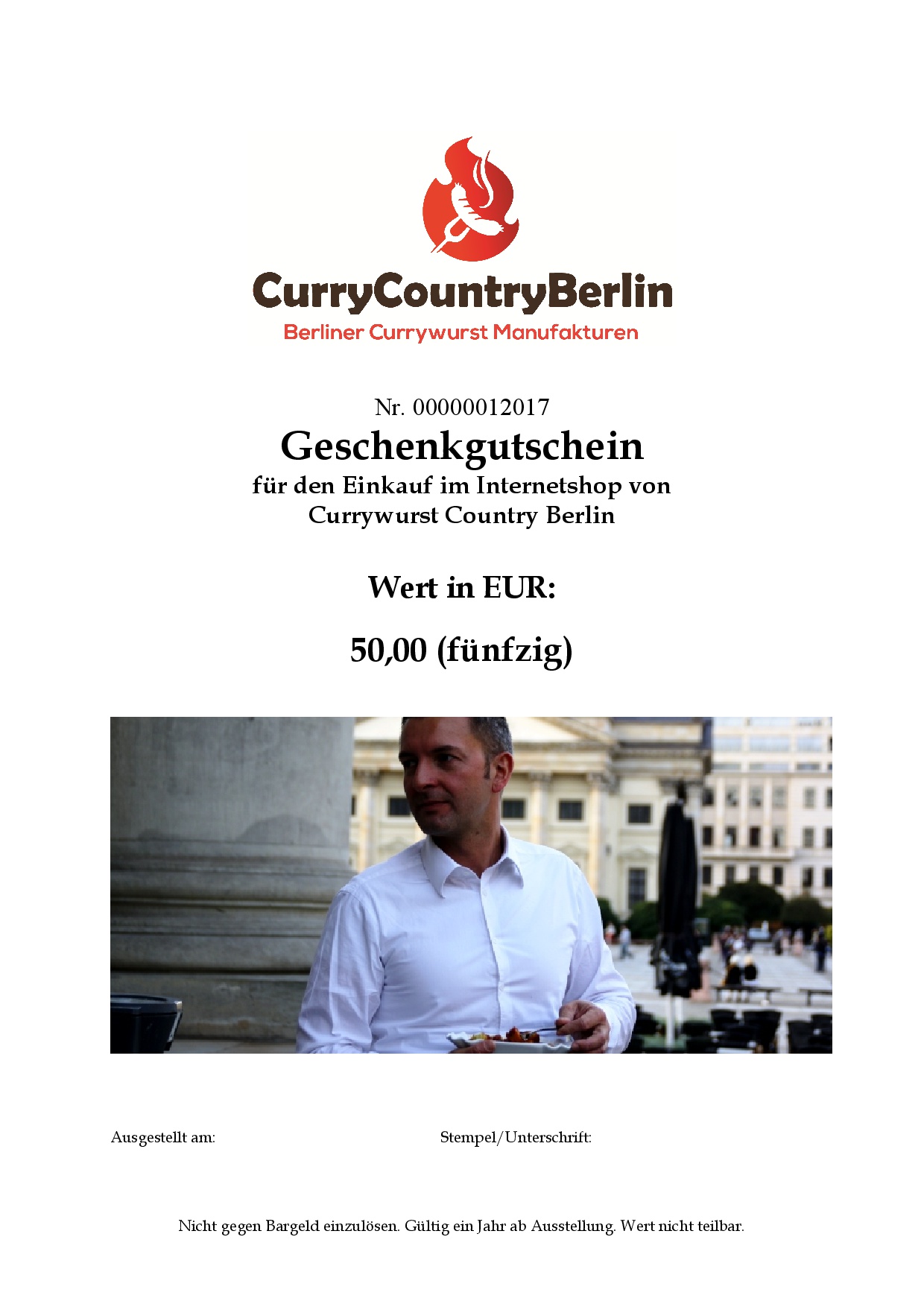Curry Gutschein -50 EUR-